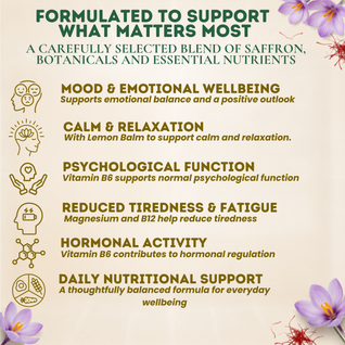 Youthful Roots Liposomal Saffron Capsules – Mood, Calm & Emotional Wellbeing Support – 60 Capsules