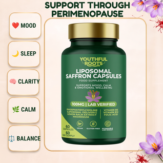 Youthful Roots Liposomal Saffron Capsules – Mood, Calm & Emotional Wellbeing Support – 60 Capsules