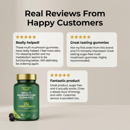 Youthful Roots High Strength Multi-Mushroom Gummies