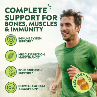 Youthful Roots Vitamin D3 Gummies | 4000 IU | 60 Vegan Gummies | Peach Flavour