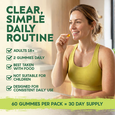 Youthful Roots Vitamin D3 Gummies | 4000 IU | 60 Vegan Gummies | Peach Flavour